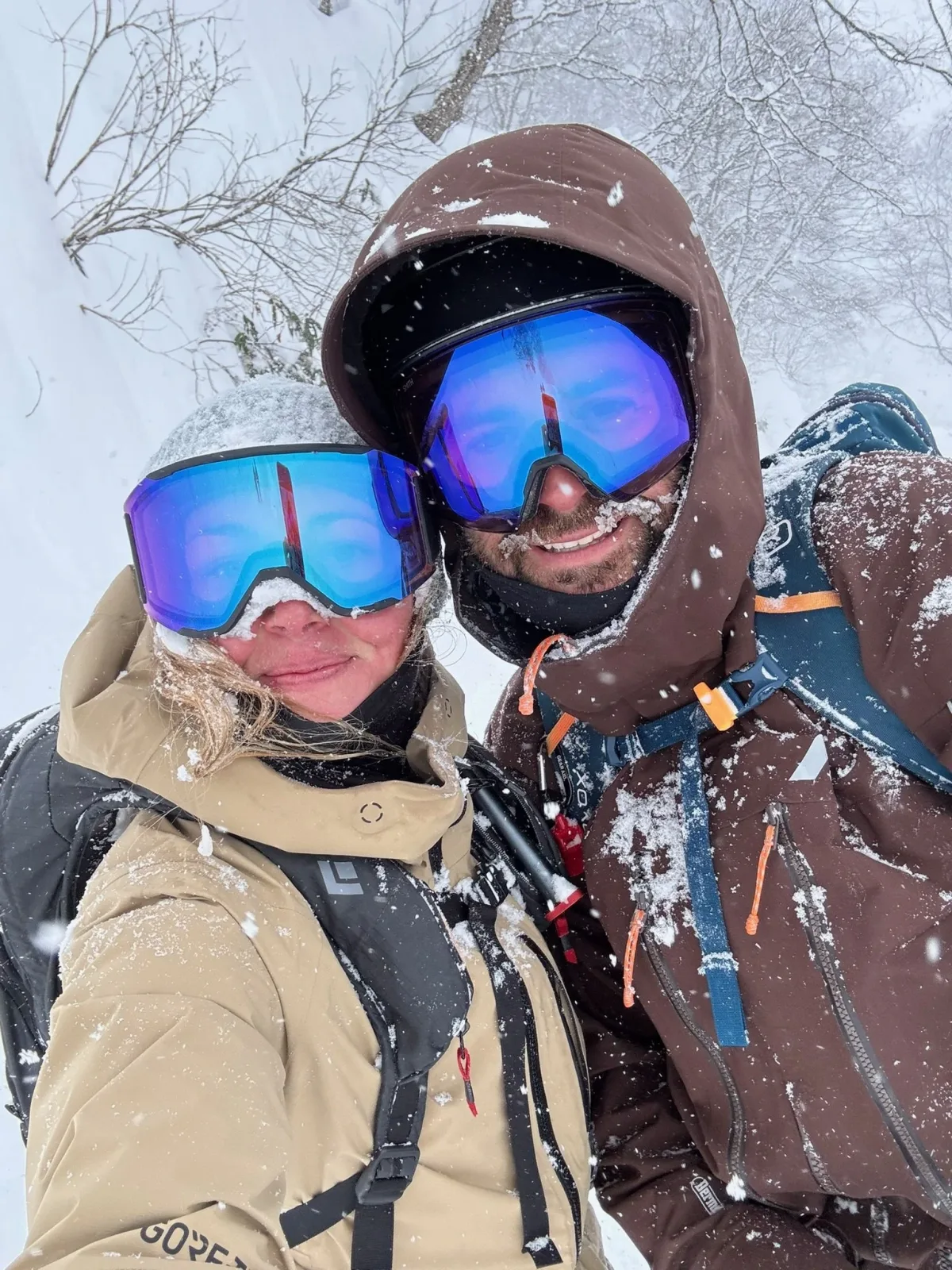 Holly and Charlo skiing